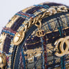 Secondhand Chanel 19A Egypt Multicolor Tweed Minaudière Clutch on Chain with Gold Hardware - '10s