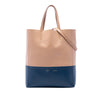 Celine Small Bicolor Grained Calfskin Vertical Cabas Tote Secondhand