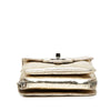 Chanel Quilted Metallic Aged Calfskin Clams Wallet on Chain Secondhand