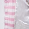 Secondhand Vivetta Striped Coat with Faux Fur Collar - '00s