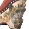 Secondhand Miu Miu, Cammeo Baroque, leather wedge - '00s