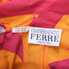 Gianfranco Ferré Baroque Print Silk Dress with Oversized Bow – '80s