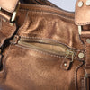 Secondhand Jimmy Choo Metallic Brown Leather Mahala Bag -'10s