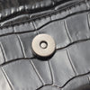 Balenciaga Shiny Calfskin Crocodile Embossed Hourglass Wallet On Chain Secondhand