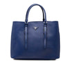 Prada Medium Saffiano Cuir Double Handle Satchel Secondhand