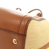Ferragamo Medium Striped Canvas and Leather Amy Tote Secondhand