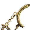 Dior Dio(r)evolution Gold Plated Strass Drop Hoop Earrings Secondhand