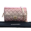 Chanel Large Quilted Gradient Metallic Lambskin Like A Wallet Flap Secondhand