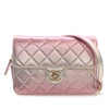 Chanel Large Quilted Gradient Metallic Lambskin Like A Wallet Flap Secondhand