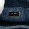 Prada Small Denim Canapa Logo Satchel Secondhand