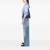 Prada Small Denim Canapa Logo Satchel Secondhand