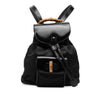 Gucci Nylon and Patent Bamboo Drawstring Backpack Secondhand