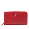 Prada Saffiano Zip Around Long Wallet Secondhand