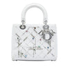 Dior Medium Calfskin Beads And Rhinestone Embellished Lady Dior Secondhand
