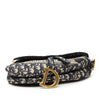 Dior Oblique Embroidered Canvas Saddle Bag Secondhand