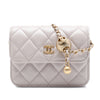 Chanel Mini Quilted Lambskin Pearl Crush Clutch with Chain Secondhand