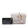 Chanel Mini Quilted Lambskin Pearl Crush Clutch with Chain Secondhand