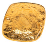 Chanel CC Gold Plated Rhombus Brooch Secondhand
