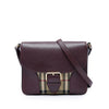 Burberry Small Haymarket Check Nylon and Leather Dickens Crossbody Secondhand