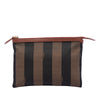 Fendi Pequin Canvas Clutch Secondhand