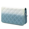 Chanel CC Quilted Ombre Patent and Aged Calfskin Crystal Wallet On Chain Secondhand