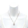 Chanel CC Gold Plated Strass Pendant Necklace Secondhand