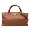 Gucci Medium Calfskin Bamboo Shopper Satchel Secondhand