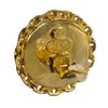 Chanel CC Gold Plated Enamel Clip On Earrings Secondhand