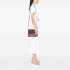 Burberry Small Leather and House Check Canvas Derby Macken Crossbody Secondhand