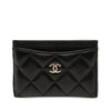 Secondhand Chanel CC Quilted Lambskin Card Holder