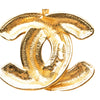 Secondhand Chanel CC Gold Plated Quilted Pendant Necklace