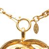 Secondhand Chanel CC Gold Plated Quilted Pendant Necklace