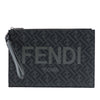 Fendi Zucca Coated Canvas FF 1974 Diagonal Logo Flat Pouch Secondhand