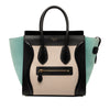 Celine Micro Tricolor Leather Luggage Tote Secondhand