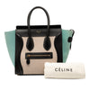 Celine Micro Tricolor Leather Luggage Tote Secondhand