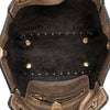 Valentino Mini Metallic Pebbled Calfskin Rockstud Trapeze Satchel Secondhand