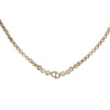 Dior Gold Plated Strass CD Logo Pendant Necklace Secondhand