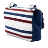 Chanel Jumbo Stripe Jersey Felt and Rope Flap Secondhand