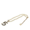 Chanel CC Brass No 5 Strass and Faux Pearl Pendant Necklace Secondhand