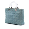 Dior Large Denim Cannage Acrylic Handles Lady Dior Secondhand