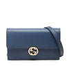 Gucci Dollar Calfskin Interlocking G Wallet on Chain Secondhand