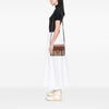 Burberry Small Leather and House Check Canvas Derby Macken Crossbody Secondhand