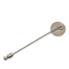 Hermès Palladium Plated Clou de Selle Stick Pin Brooch Secondhand