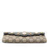 Gucci GG Supreme Pearl Studded Peony Long Wallet Secondhand