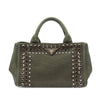 Secondhand Prada Small Canvas Canapa Bijoux Satchel