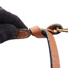 LOEWE Raffia Trimmed Leather Anagram Gate Bucket Bag Secondhand