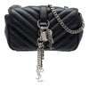 Saint Laurent Baby Chevron Sheepskin Monogram Classic Punk Chain Bag Secondhand