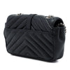 Saint Laurent Baby Chevron Sheepskin Monogram Classic Punk Chain Bag Secondhand