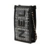 Chanel Tweed and PVC Phone Pouch with Chain Secondhand