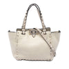 Valentino Mini Pebbled Calfskin Rockstud Trapeze Satchel Secondhand